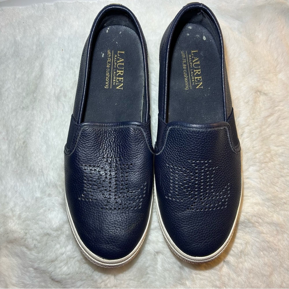 Lauren Ralph Lauren Jarrett  RLite Cushioning SlipOn Shoes  S-7.5B Blue Leather